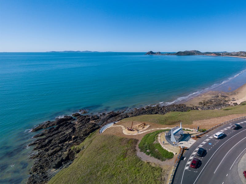 Aerial view of Wrack Point Scenic Outlook.